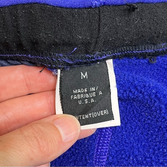 Patagonia Vintage 80s 90s USA Made Fleece Pants Sweatpants Size Medium Purple - Picture 5 of 6